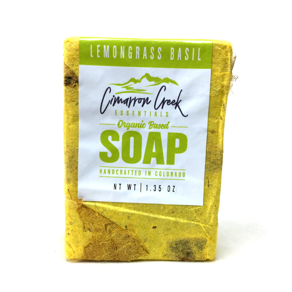 Lemongrass Basil Organic Bar Soap 5.4oz