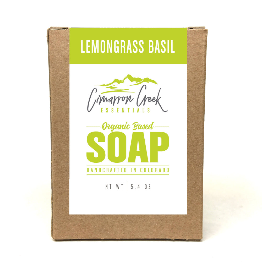 Lemongrass Basil Organic Bar Soap 5.4oz