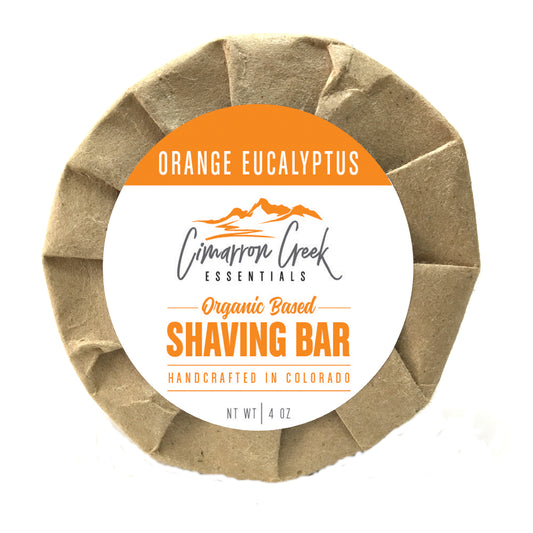 Orange Eucalyptus Organic Shaving Bar Soap 3.2oz