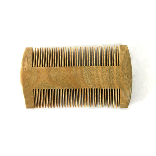 Wood 2-Sided Beard Comb