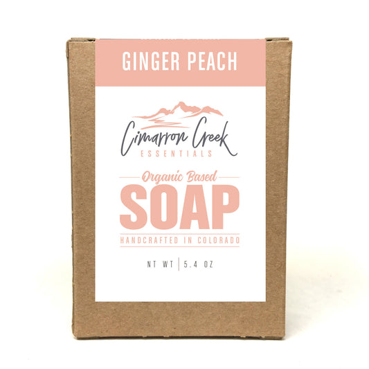 Ginger Peach Organic Bar Soap 5.4oz